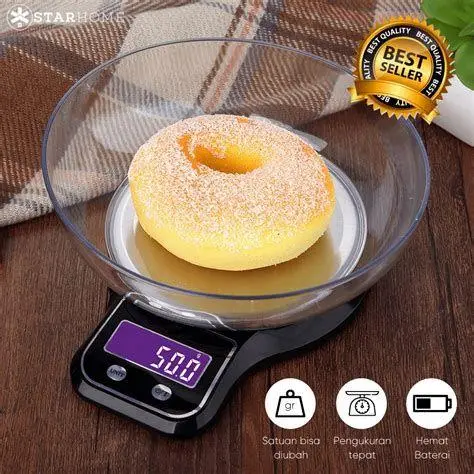 Pentingnya Akurasi Timbangan Timbangan dapur digital menunjukkan angka gramasi telur