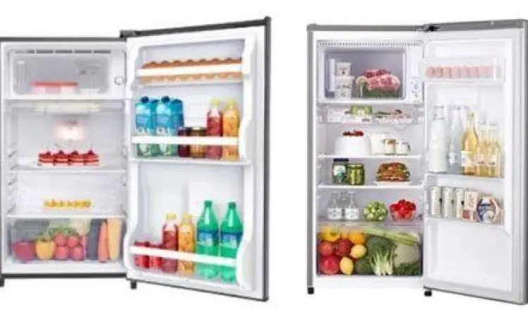 Konsumsi Daya Kulkas 1 Pintu Interior kulkas 1 pintu yang tertata rapi