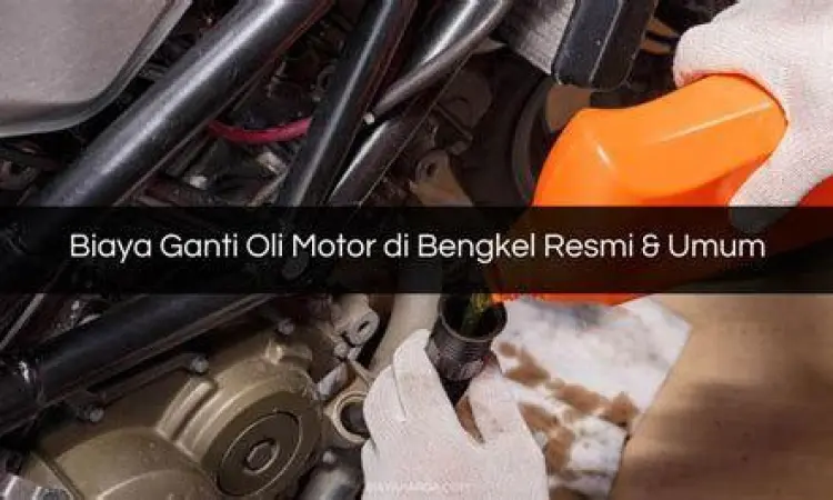 Proses ganti oli motor honda di bengkel ahass