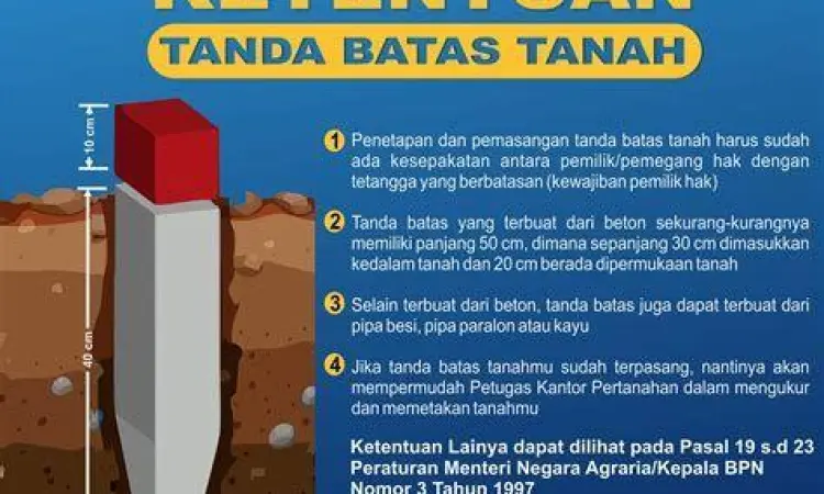 Patok Batas Tanah patok batas lahan tanah