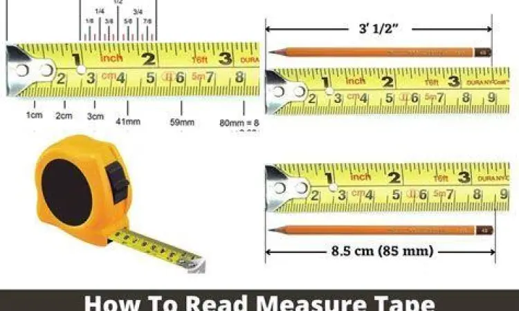 Meteran dengan skala meter dan feet