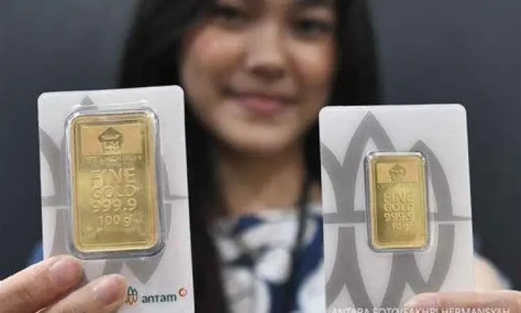 Grafik Harga Emas Grafik pergerakan harga emas Antam satu tahun terakhir