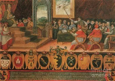 Sejarah Kalender Gregorian Lukisan sejarah reformasi kalender oleh Paus Gregorius XIII