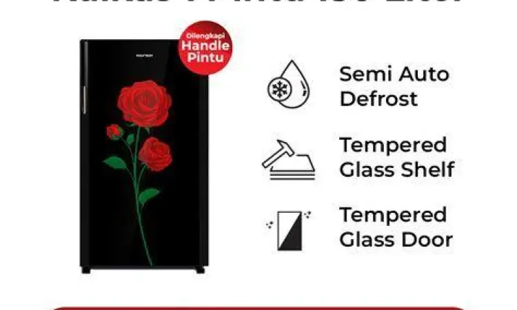 Spesifikasi daya listrik kulkas Polytron 1 pintu