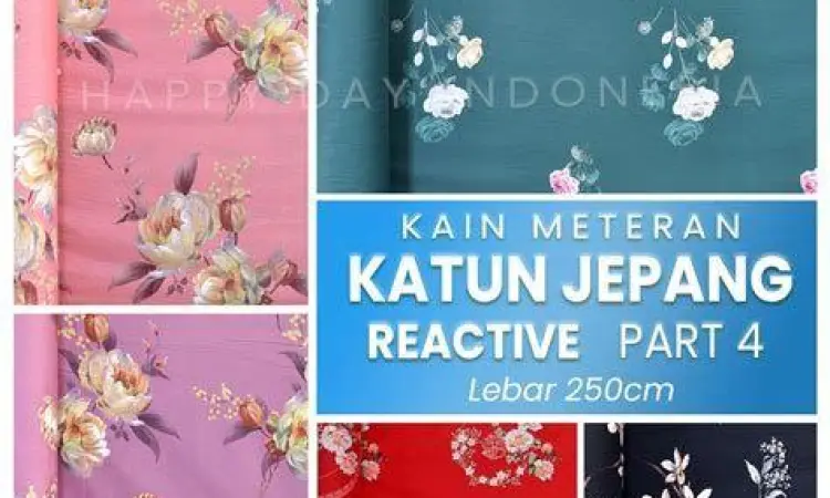 Detail tekstur kain sprei katun jepang yang lembut