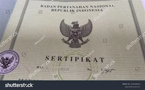 Sertifikat Hak Milik Contoh sertifikat tanah SHM Indonesia