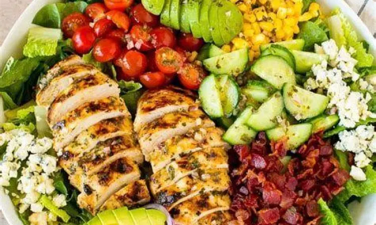 Sajian dada ayam panggang sehat