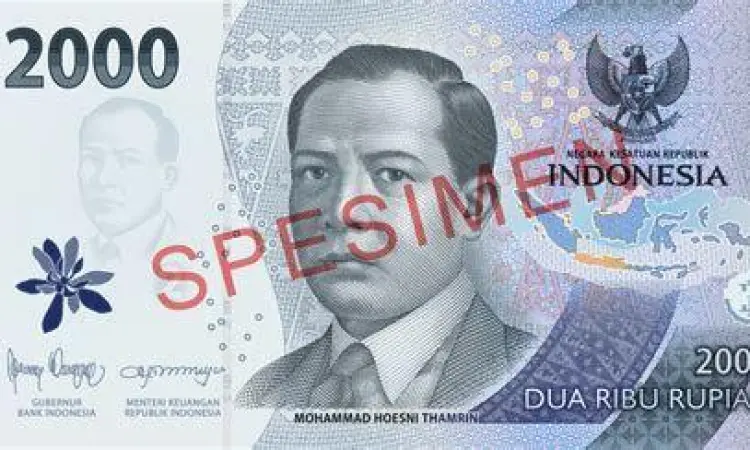 Pecahan uang 2000 Rupiah terbaru