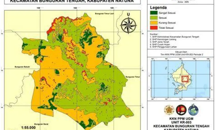 Peta Lahan Pertanian Peta udara lahan pertanian dalam satuan hektare