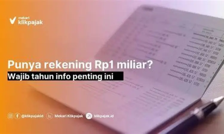 Ilustrasi saldo rekening bank bernilai miliaran