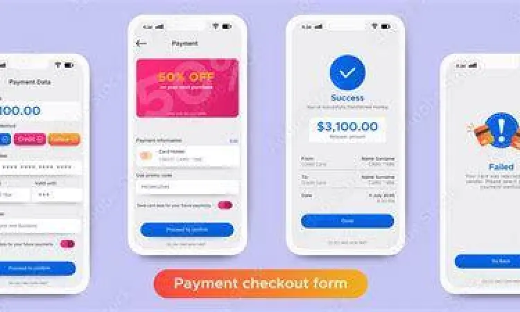 Halaman pembayaran belanja online dengan mata uang dollar